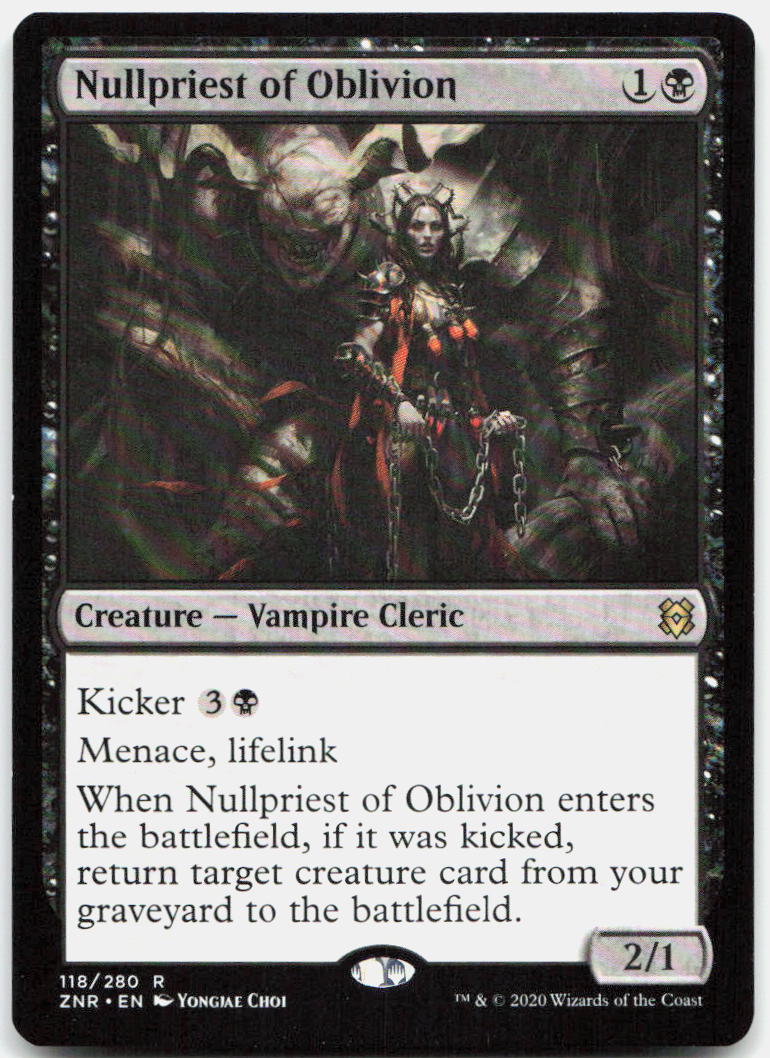 Nullpriest of Oblivion NM R Zendikar Rising 118