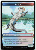Otter // Thornplate Intimidator Double-Sided Token NM Foil T Bloomburrow 25 // 1