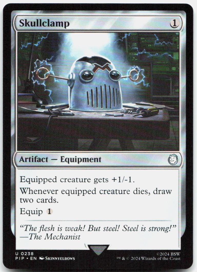 Skullclamp NM U Universes Beyond: Fallout 238