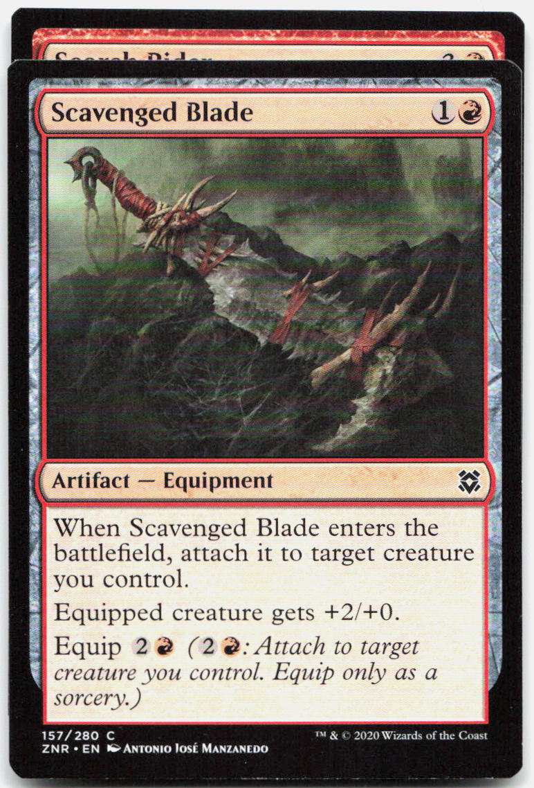 Scavenged Blade NM C Zendikar Rising 157