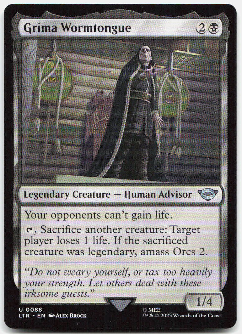 Grima Wormtongue NM U Universes Beyond: The Lord of the Rings: Tales of Middle-earth 88