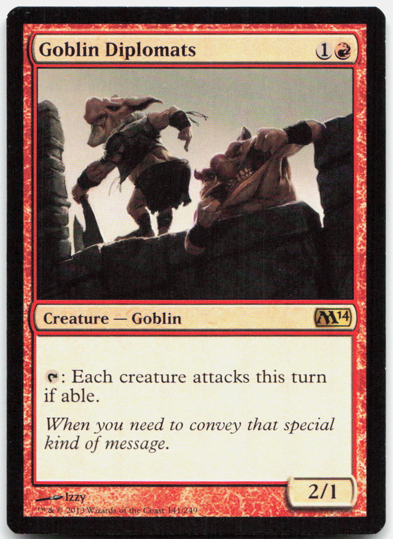 Goblin Diplomats NM R Magic 2014 (M14) 141