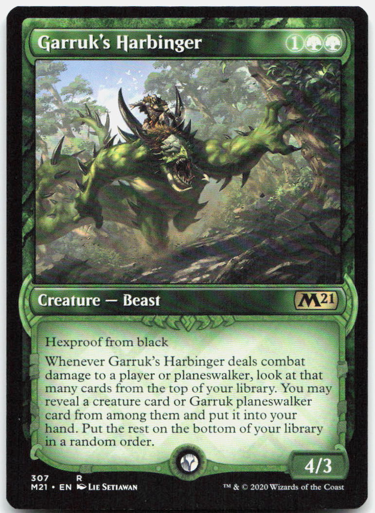 Garruk's Harbinger (Showcase) NM R Core Set 2021 307