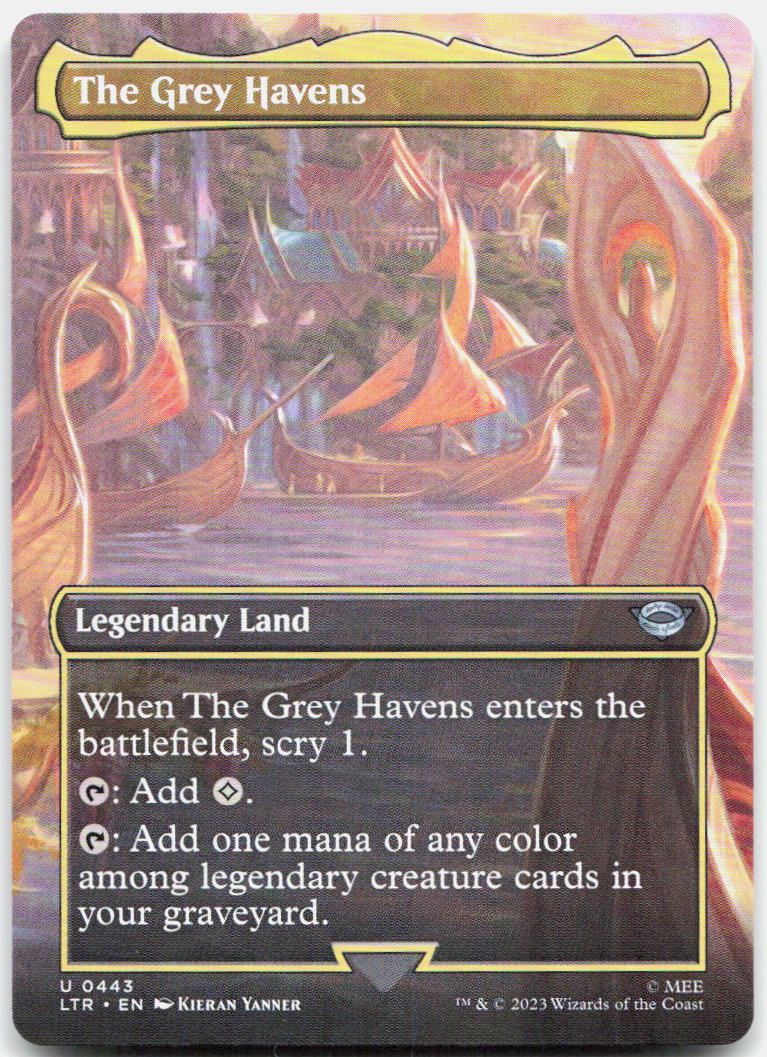 The Grey Havens (Borderless) NM U Universes Beyond: The Lord of the Rings: Tales of Middle-earth 443
