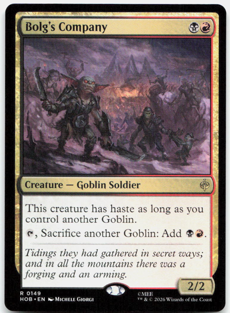Bolg's Company NM R The Hobbit 149