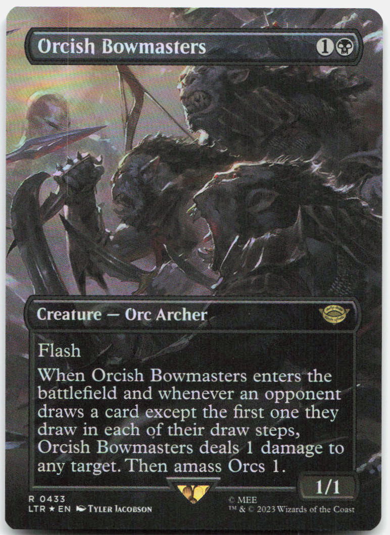 Orcish Bowmasters (Borderless) NM Foil R Tales of Middle-earth 433