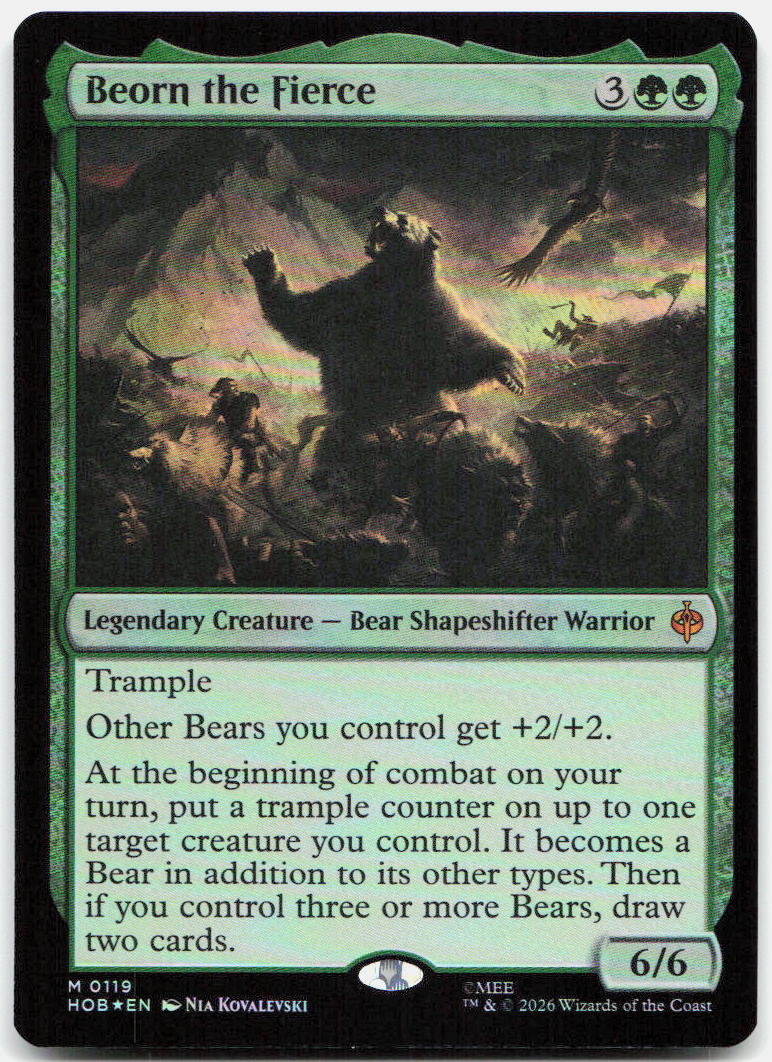 Beorn the Fierce NM Foil M The Hobbit 119