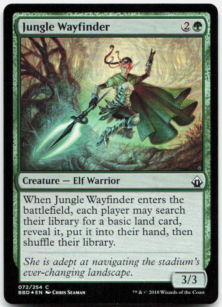 Jungle Wayfinder NM Foil C Battlebond 72