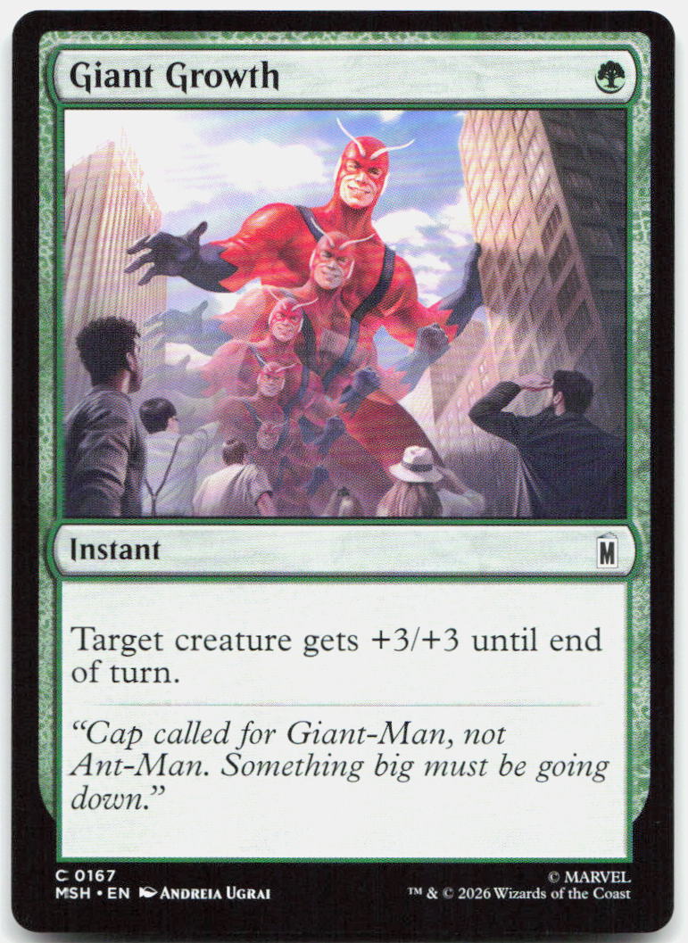 Giant Growth NM C Marvel Super Heroes 167