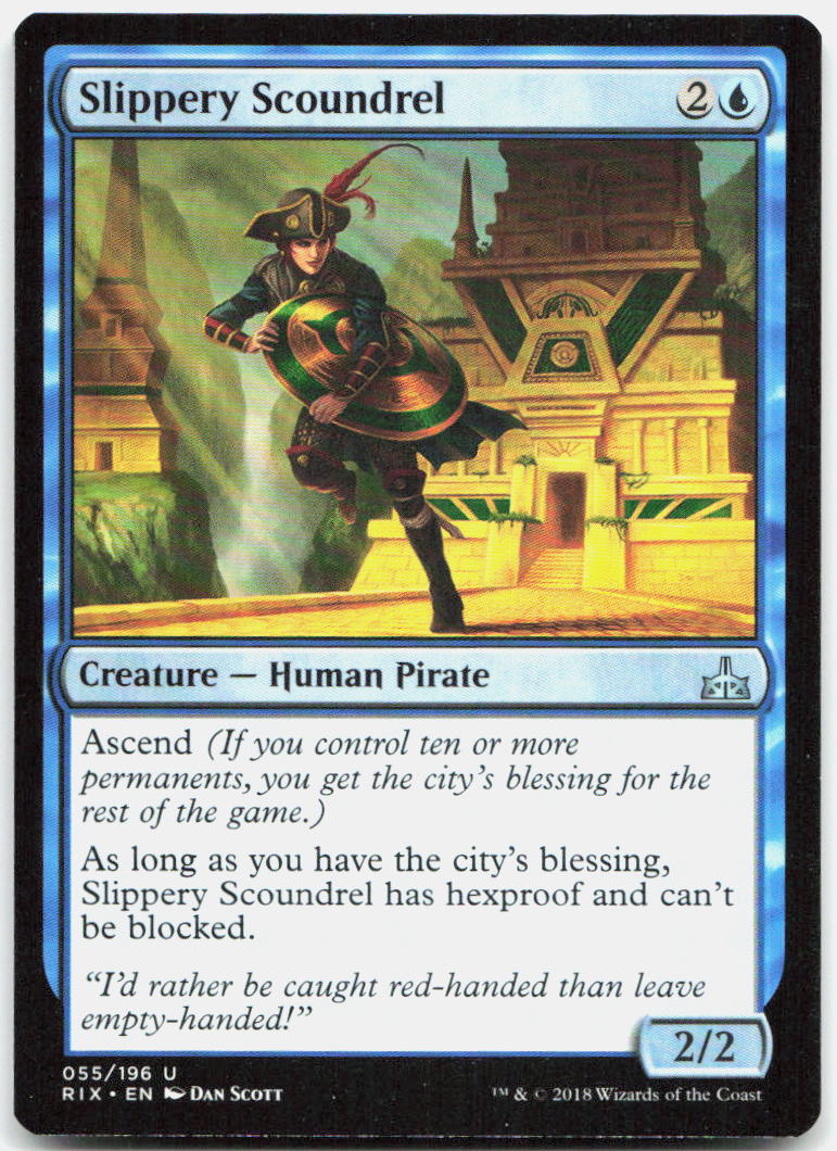Slippery Scoundrel NM U Rivals of Ixalan 55