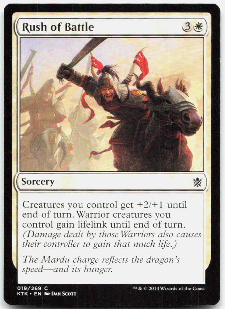 Rush of Battle NM C Khans of Tarkir 19