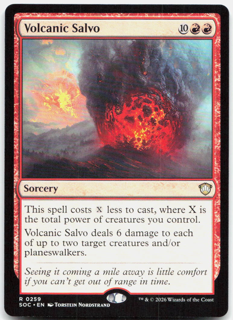 Volcanic Salvo NM R Commander: Secrets of Strixhaven 259
