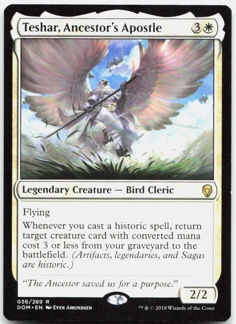 Teshar, Ancestor's Apostle NM R Dominaria 36