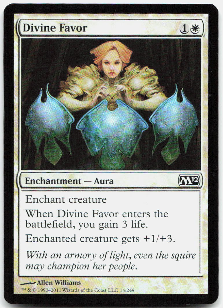 Divine Favor NM Foil C Magic 2012 (M12) 14