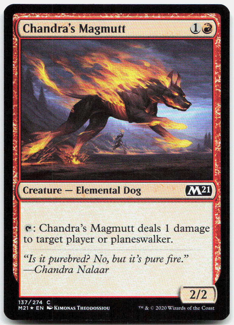 Chandra's Magmutt NM Foil C Core Set 2021 137