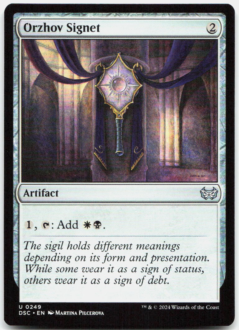 Orzhov Signet NM U Commander: Duskmourn: House of Horror 249