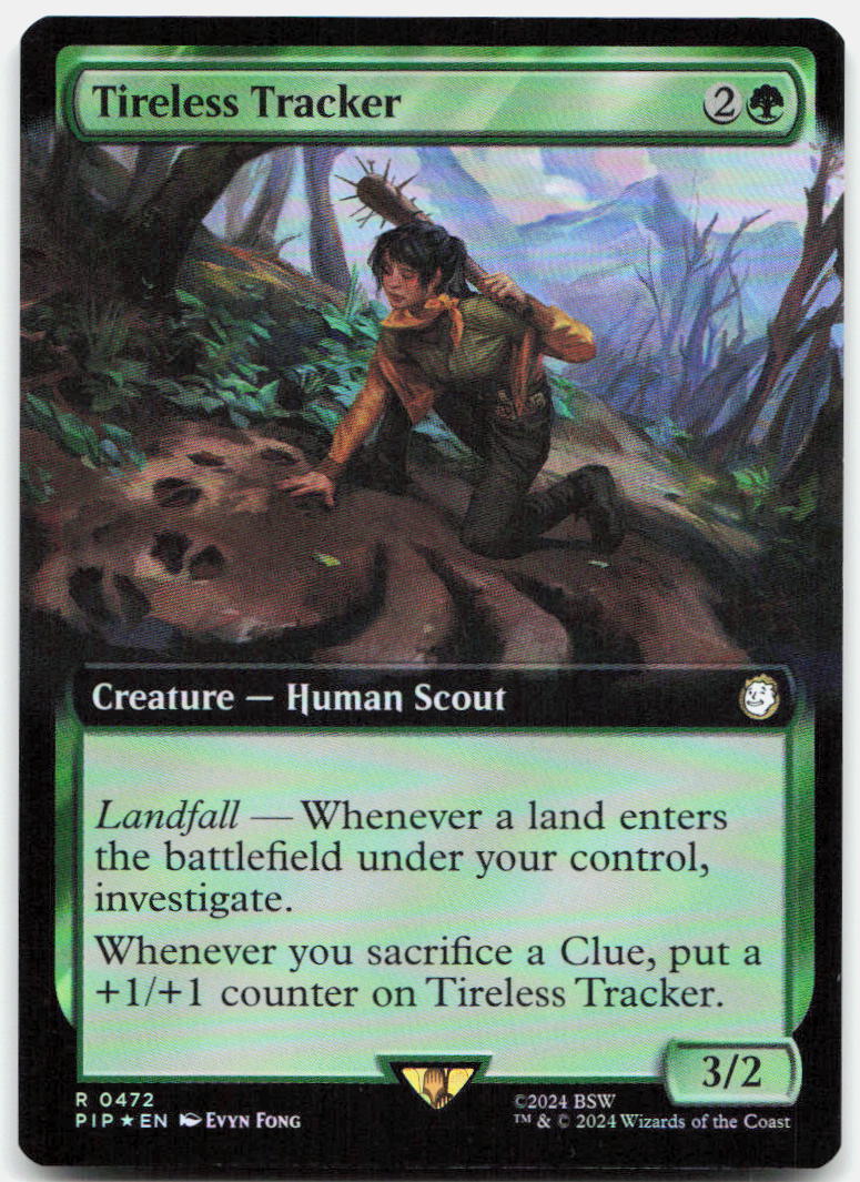 Tireless Tracker (Extended Art) NM Foil R Universes Beyond: Fallout 472