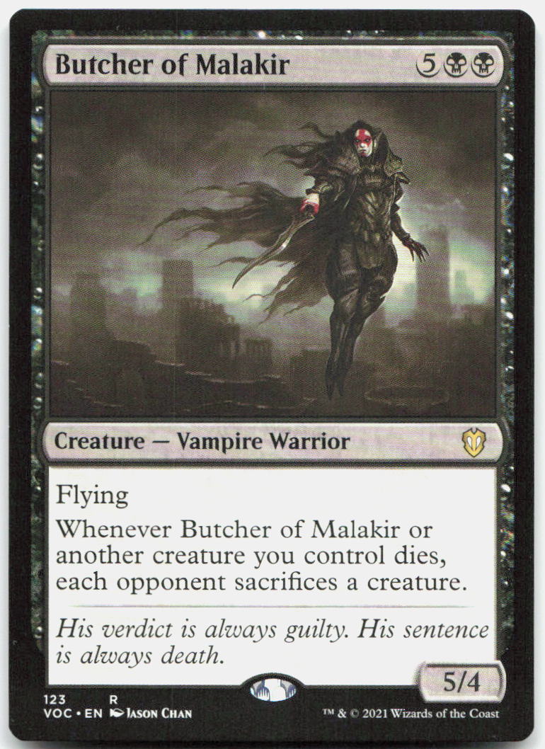 Butcher of Malakir NM R Commander: Innistrad: Crimson Vow 123