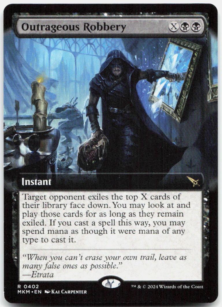 Outrageous Robbery (Extended Art) NM R Murders at Karlov Manor 402