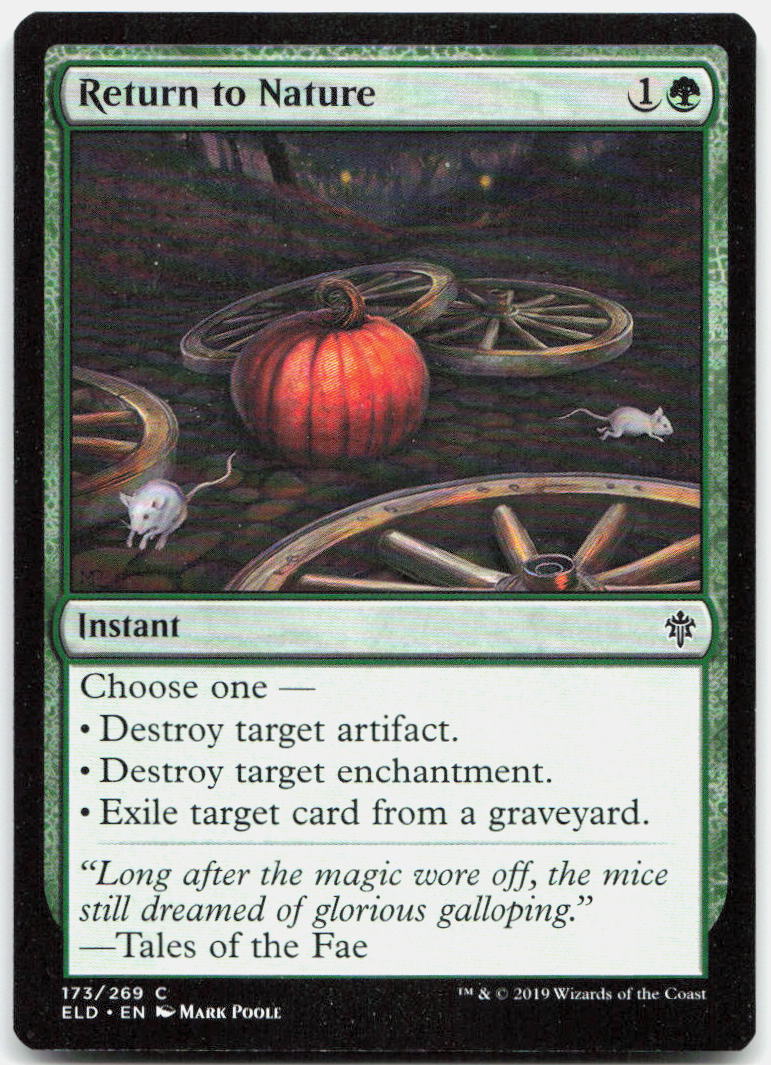 Return to Nature NM C Throne of Eldraine 173