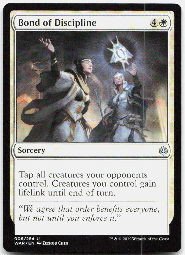 Bond of Discipline NM U War of the Spark 6