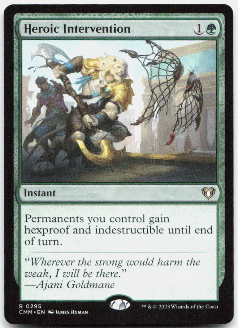 Heroic Intervention NM R Commander Masters 295