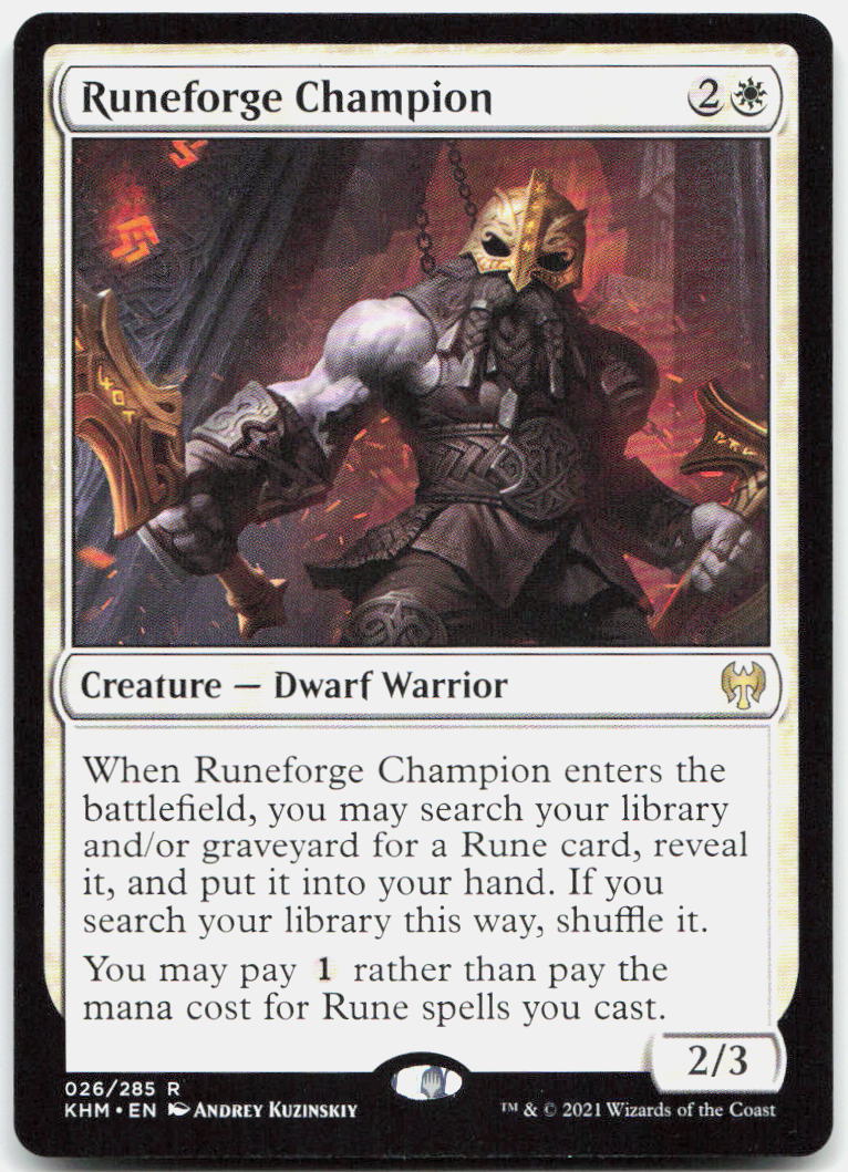 Runeforge Champion NM R Kaldheim 26