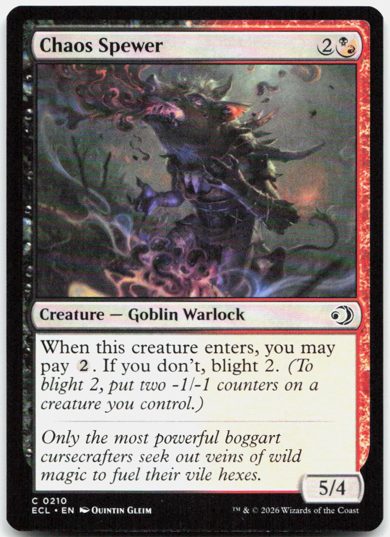 Chaos Spewer NM C Lorwyn Eclipsed 210