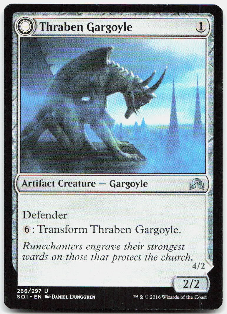 Thraben Gargoyle NM U Shadows over Innistrad 266