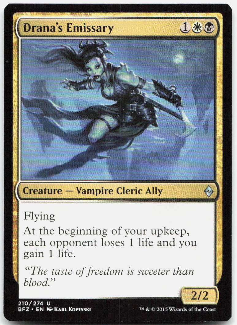 Drana's Emissary NM U Battle for Zendikar 210
