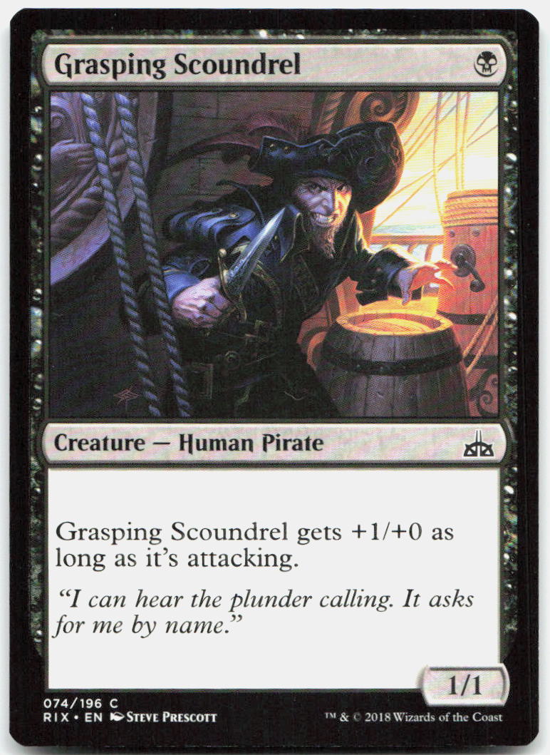 Grasping Scoundrel NM C Rivals of Ixalan 74