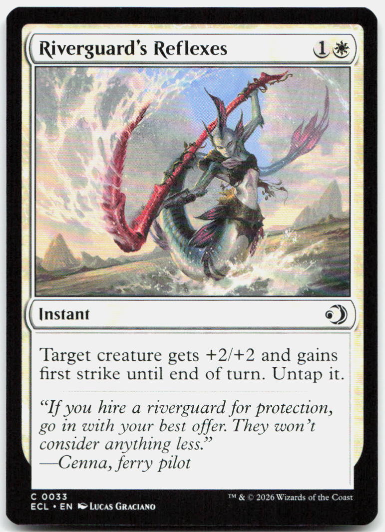 Riverguard's Reflexes NM C Lorwyn Eclipsed 33