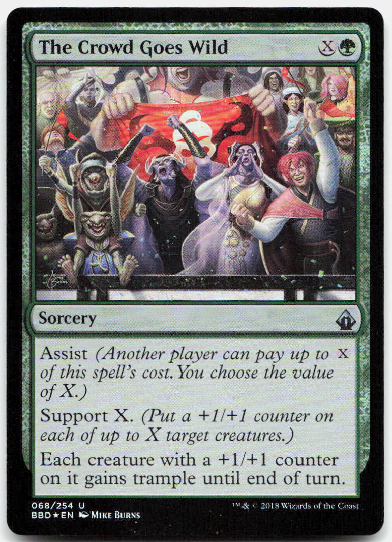 The Crowd Goes Wild NM Foil U Battlebond 68