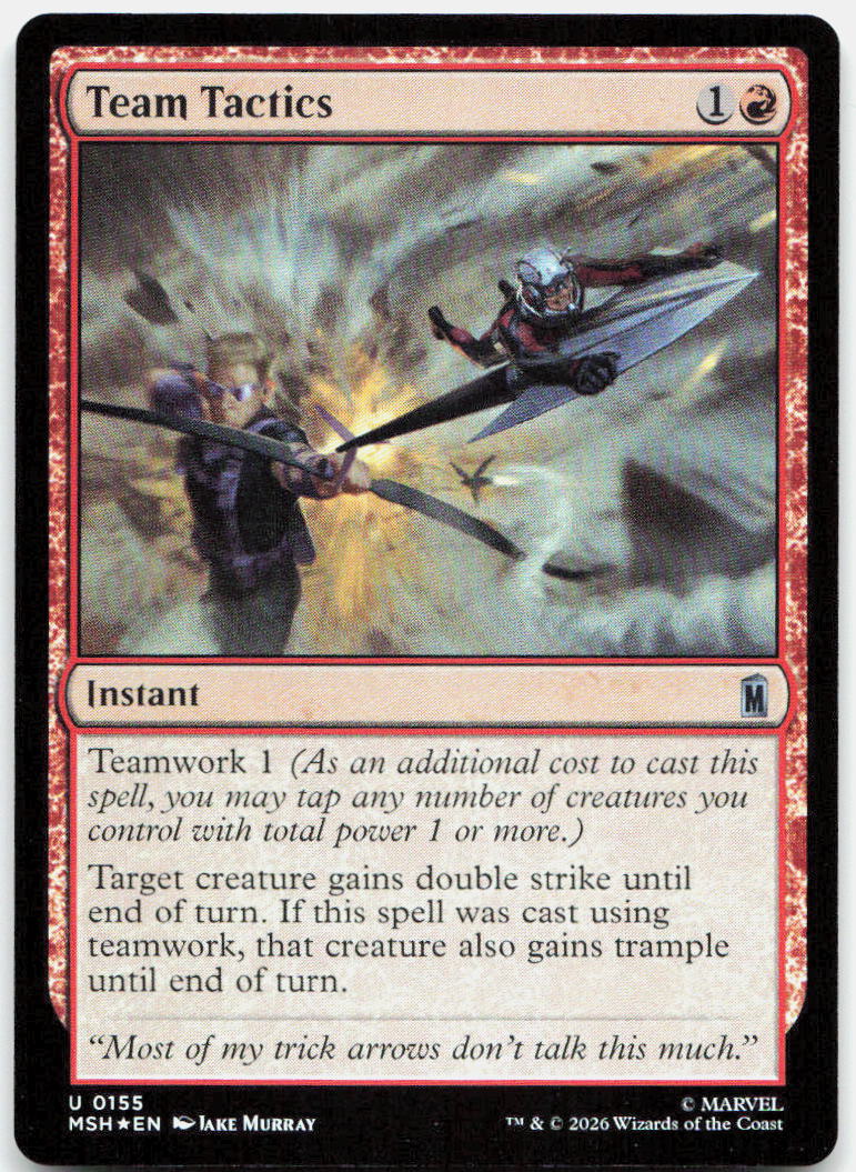 Team Tactics NM Foil U Marvel Super Heroes 155
