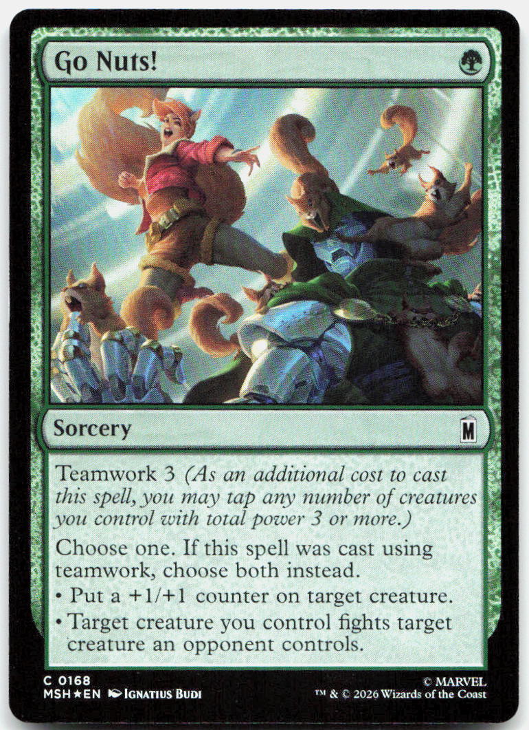 Go Nuts! NM Foil C Marvel Super Heroes 168