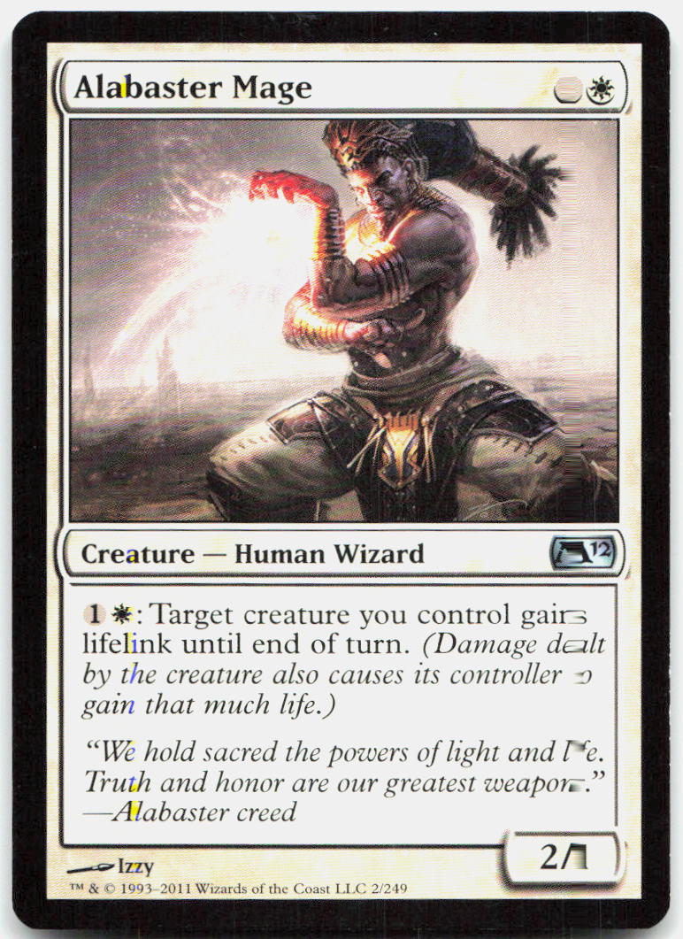 Alabaster Mage NM U Magic 2012 (M12) 2