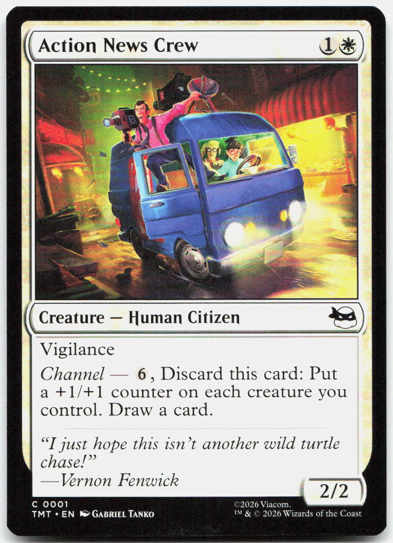 Action News Crew NM C Teenage Mutant Ninja Turtles 1