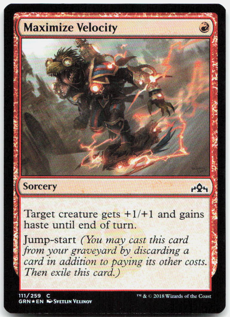 Maximize Velocity NM Foil C Guilds of Ravnica 111