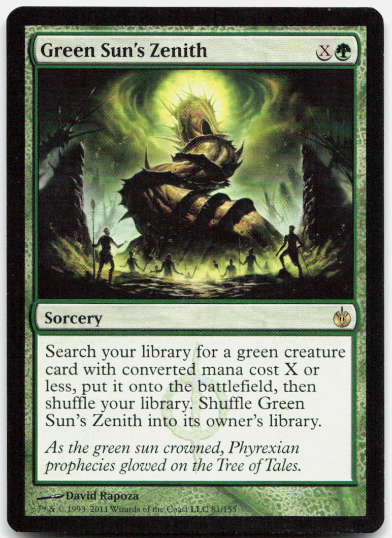 Green Sun's Zenith NM R Mirrodin Besieged 81