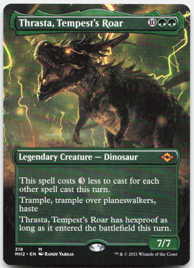 Thrasta, Tempest's Roar (Borderless) NM M Modern Horizons 2 318
