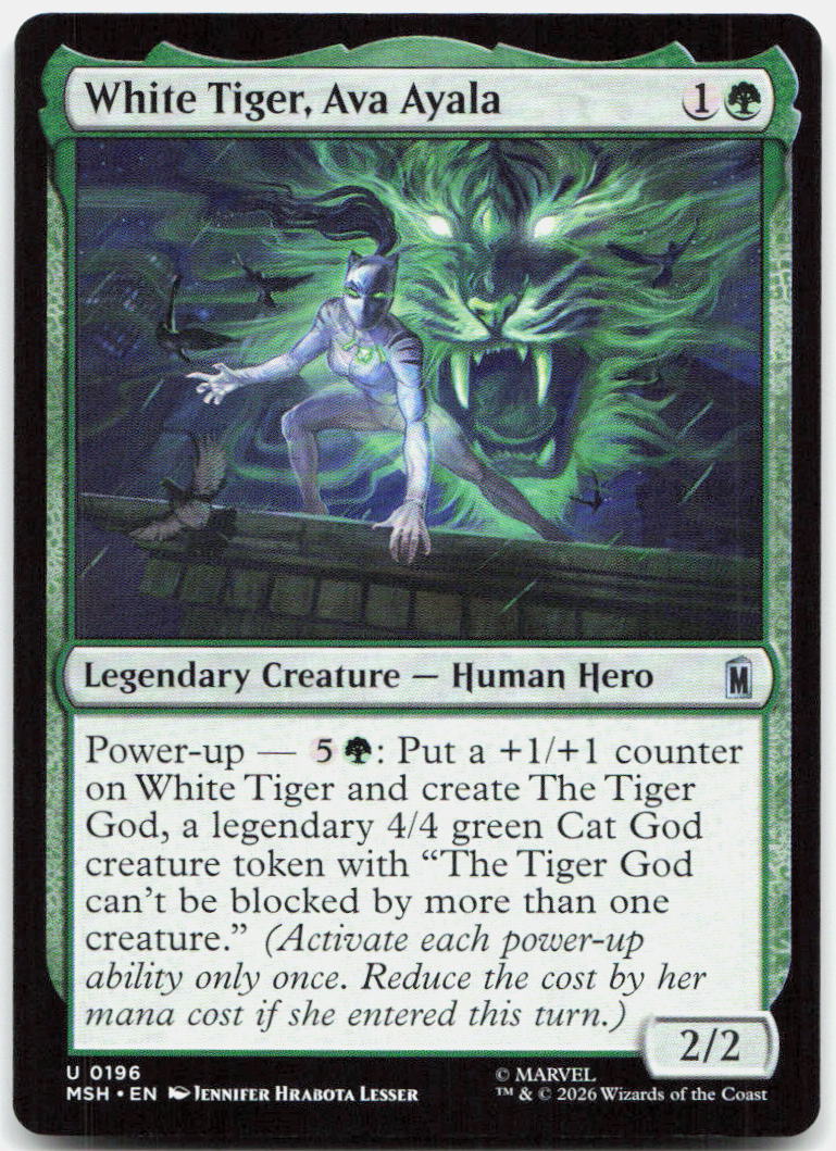White Tiger, Ava Ayala NM U Marvel Super Heroes 196