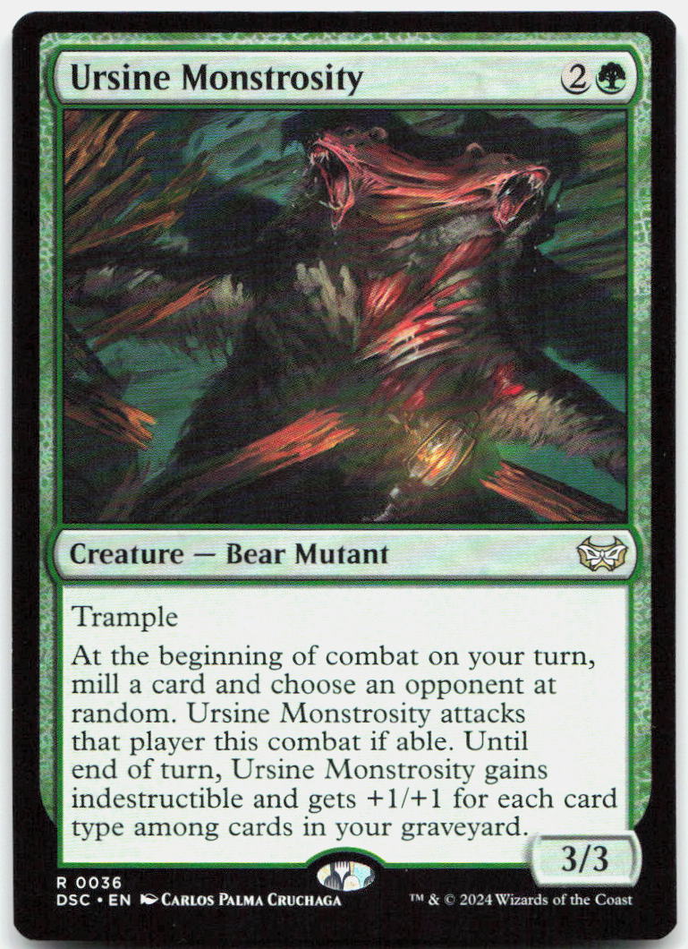 Ursine Monstrosity NM R Commander: Duskmourn: House of Horror 36
