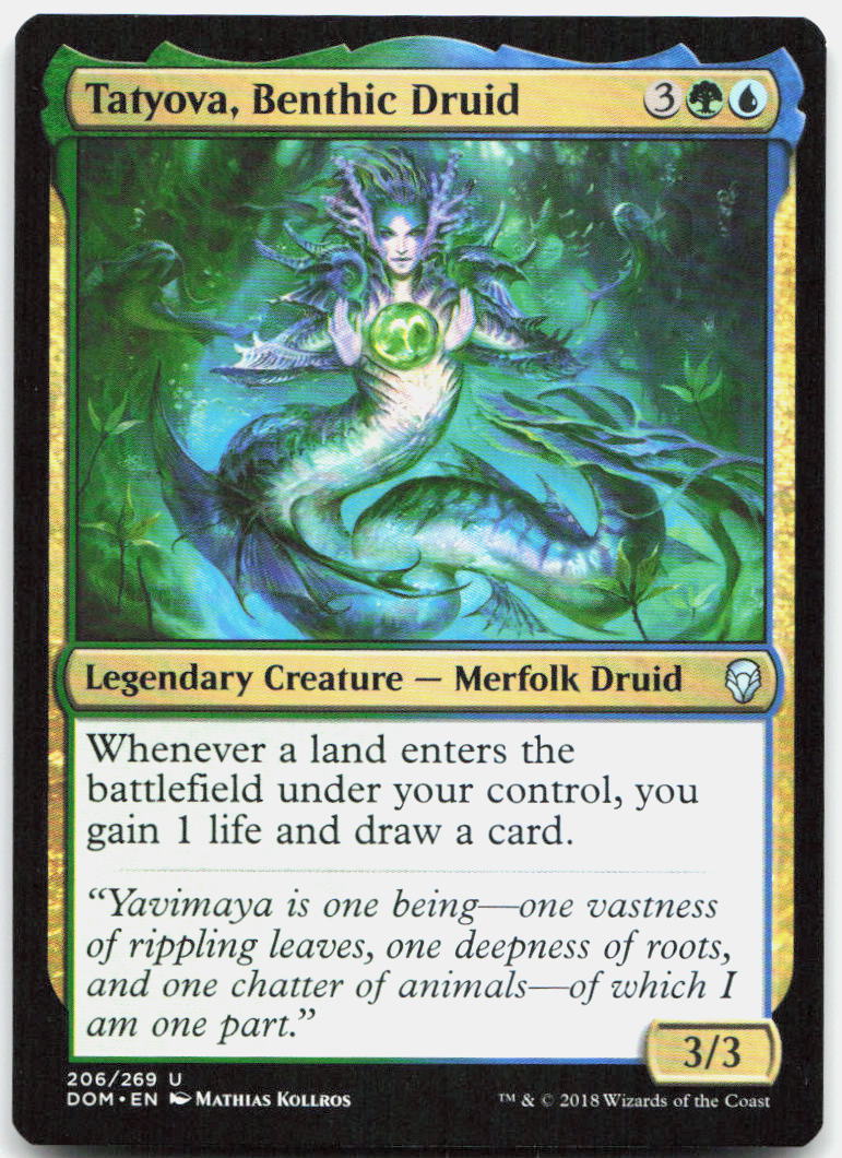 Tatyova, Benthic Druid NM U Dominaria 206