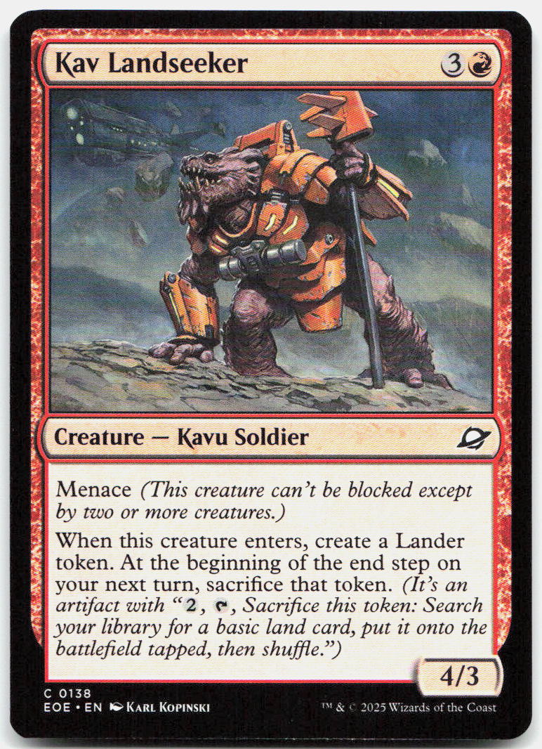 Kav Landseeker NM C Edge of Eternities 138