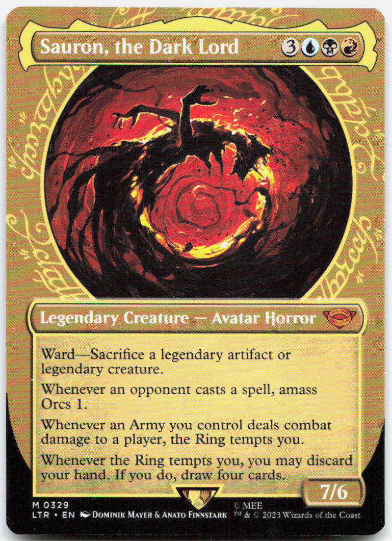 Sauron, the Dark Lord (Showcase) NM M Universes Beyond: The Lord of the Rings: T