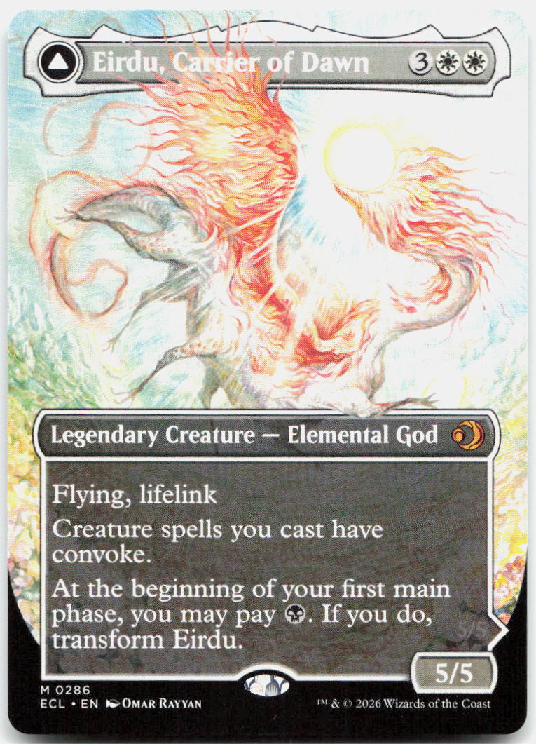 Eirdu, Carrier of Dawn (Borderless) NM M Lorwyn Eclipsed 286