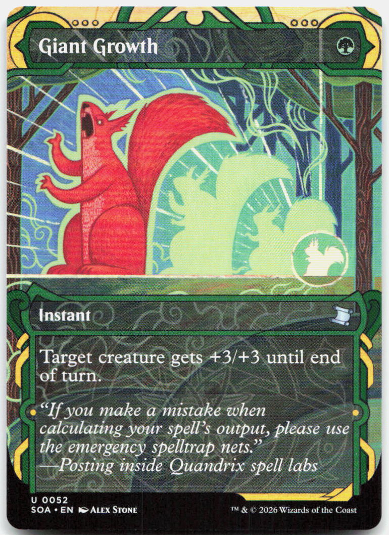 Giant Growth NM U Secrets of Strixhaven: Mystical Archive 52