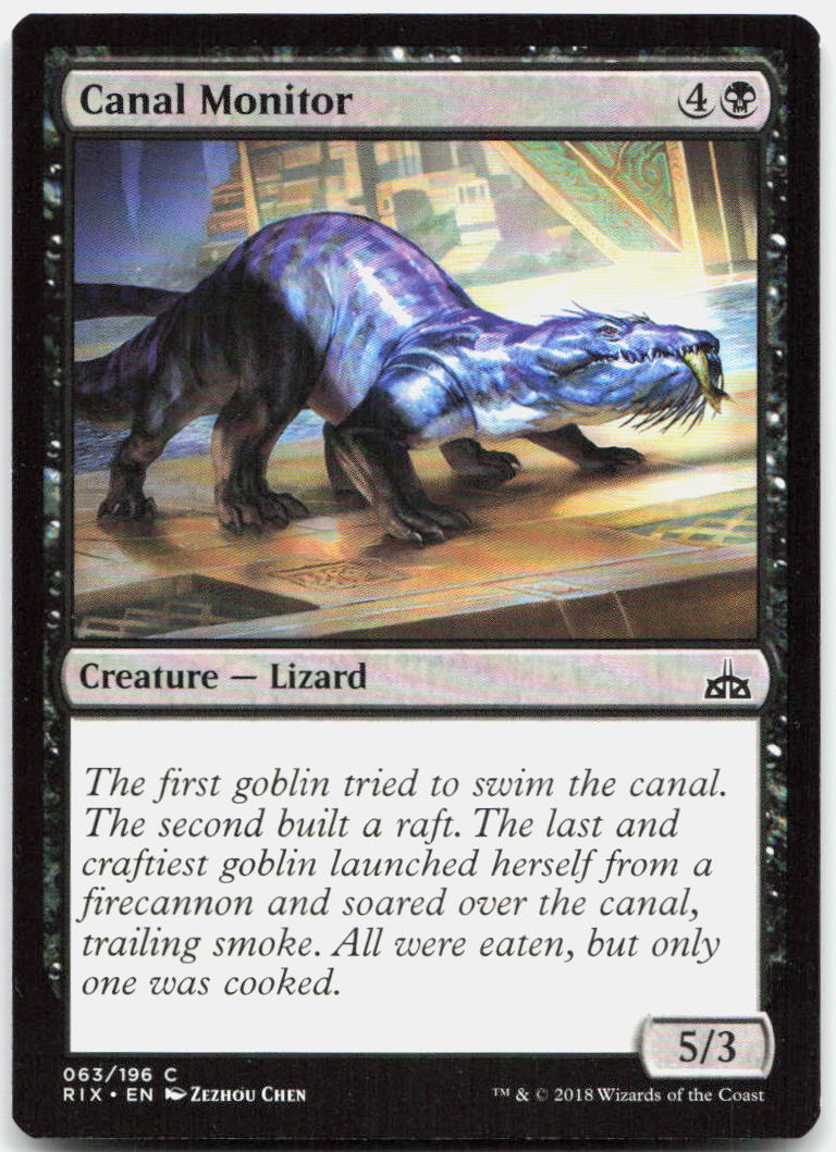 Canal Monitor NM C Rivals of Ixalan 63