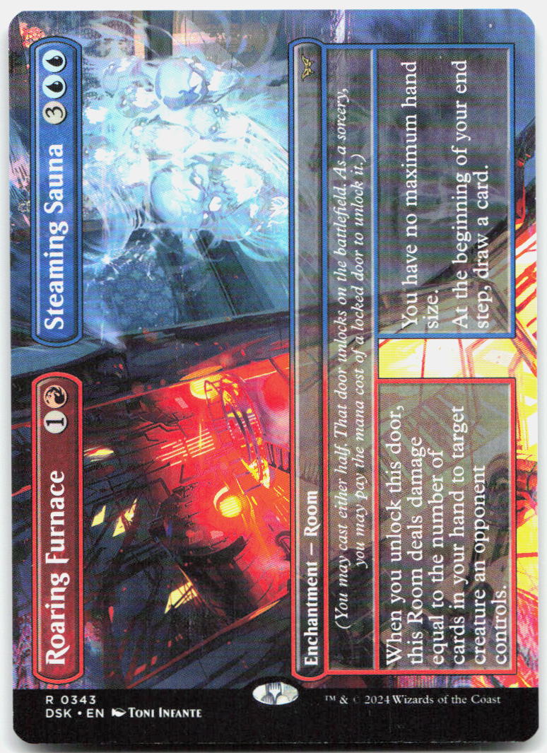 Roaring Furnace // Steaming Sauna (Borderless) NM R Duskmourn: House of Horror 343