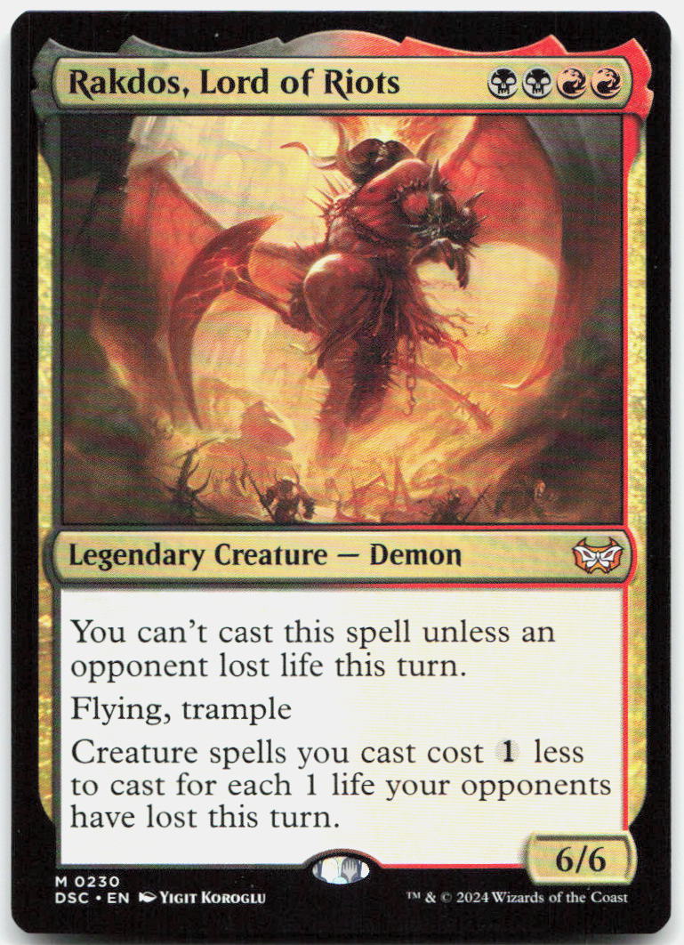 Rakdos, Lord of Riots NM M Commander: Duskmourn: House of Horror 230